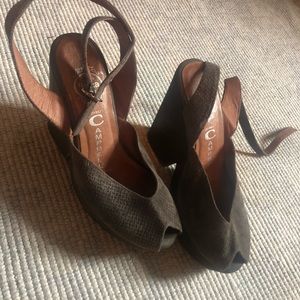 Jeffrey Campbell Ibiza Last Joanne wedge size 6.5